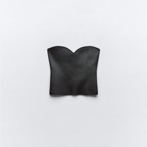 Zara Black Strapless Top